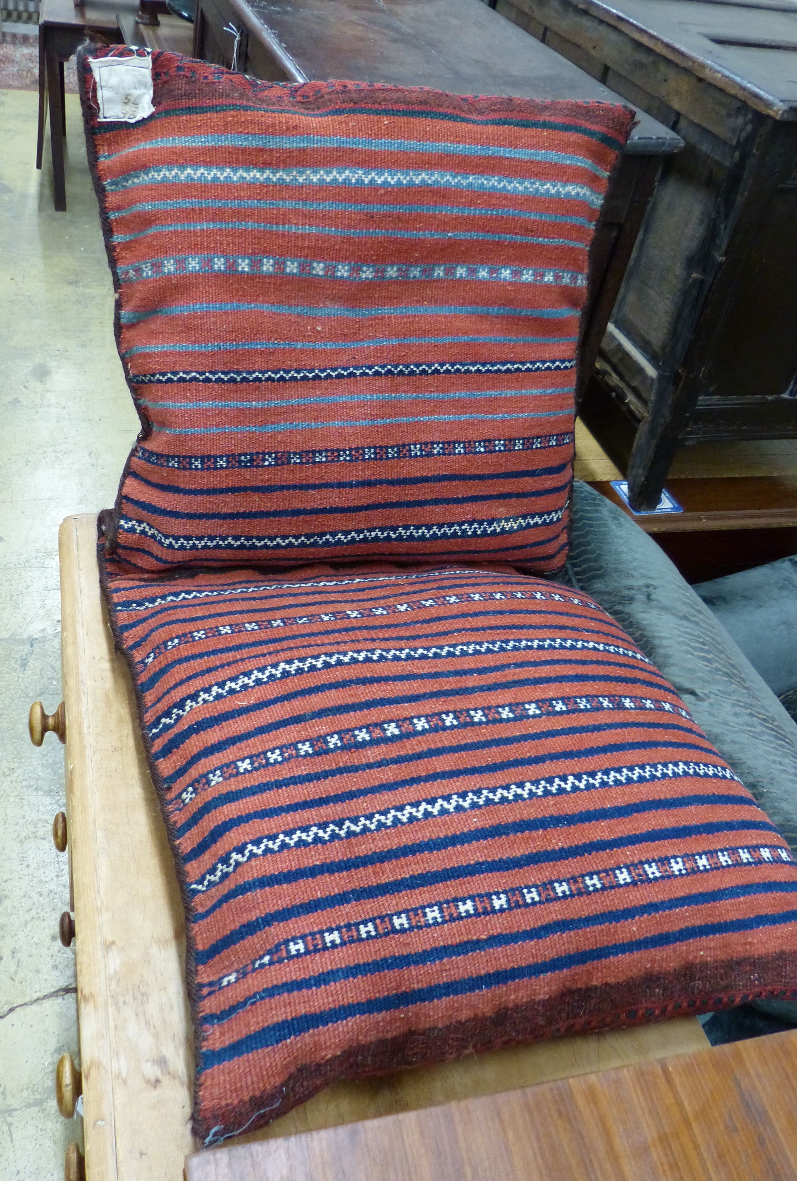 A Tekke saddlebag cushion